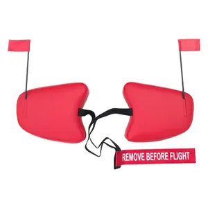 Cessna F152 Cowl Plugs w/ RBF Streamer (Color: Red)